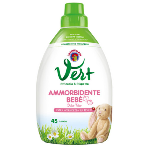 Концентрированный кондиционер для детского белья Chanteclair Vert Ammorbidente Bebe, 900 мл, 45 стирок